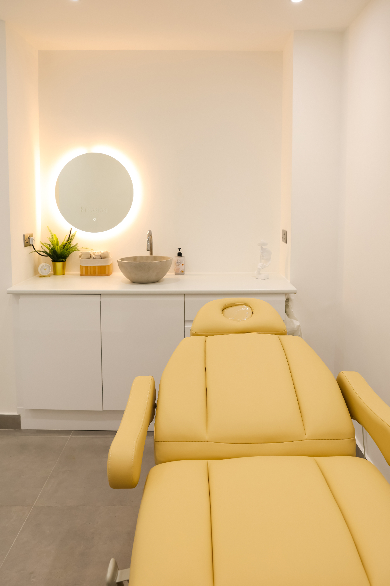 Nail studio close-up